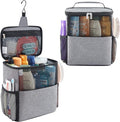 Lifewit Mesh Shower Caddy Bag Portable College Dorm Room Essentials Caddy Tote Basket for Bathroom, Gym, Travel, Camping Quick Dry Hanging Shower Organizer Toiletry Bag for Women Wen, Large, Gray