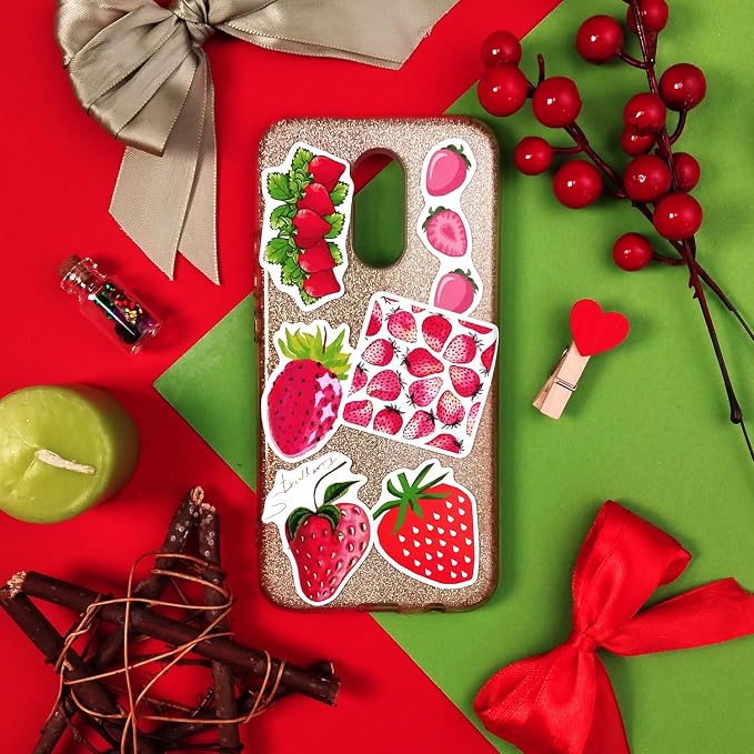 BulbaCraft 100Pcs Strawberry Stickers & Laptop Decals - Image 9