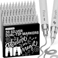 ARTISTRO 36 Silver Acrylic Paint Markers by ARTISTRO
