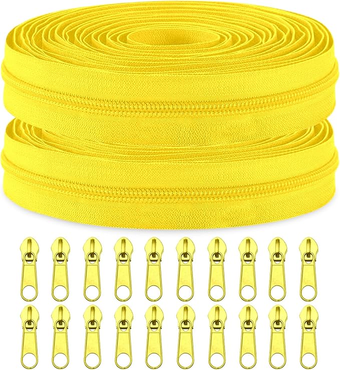 Sawoake 10 Yards Bulk Nylon Coil Zipper Replacement by Zipper