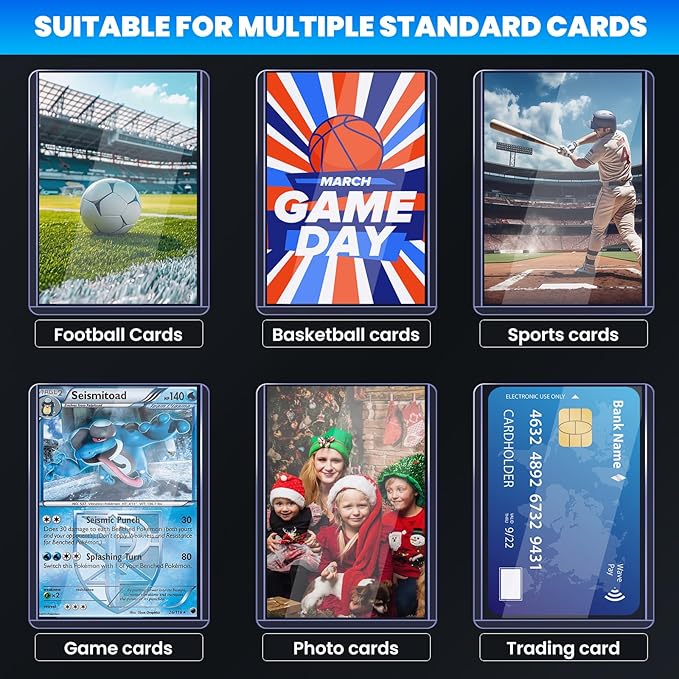 1200 Card Sleeves Top Loaders for Cards, Baseball Card Protectors, Trading Card - Image 7