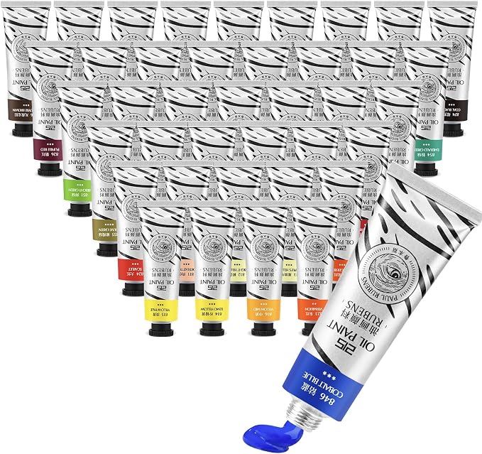 Paul Rubens Oil Paint, 40 Colors*50ml LargeTubes, Professional Oil Based Paint by PaulRubens