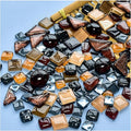 500g Mixed Color Irregular Crystal Mosaic Tiles, Tiny Mosaic Tile DIY Hobbies by BTMIEY