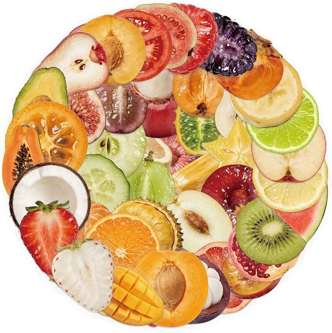 50 Pcs Clear PET Fruit Aesthetic Stickers - Image 6