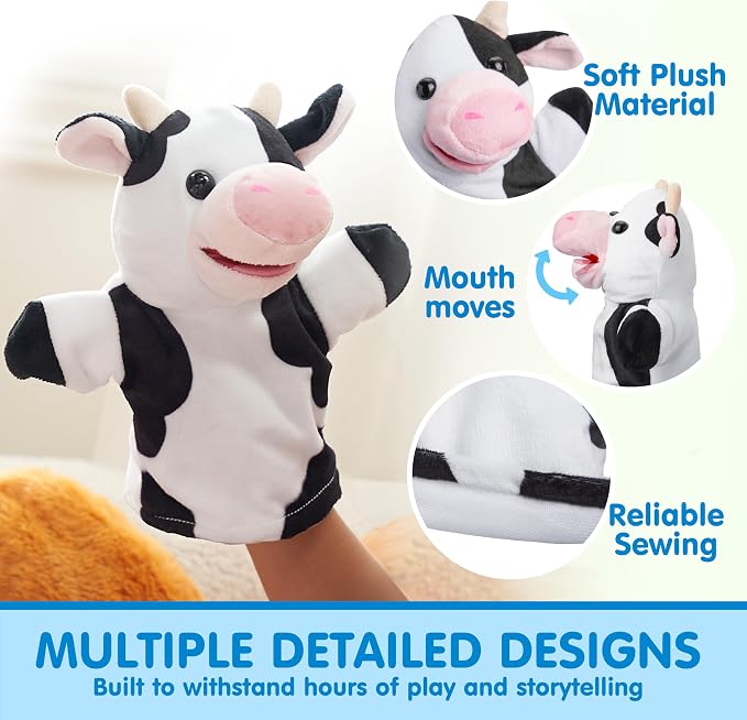 JOYIN 6Pcs Kids Hand Puppet Set - Image 5