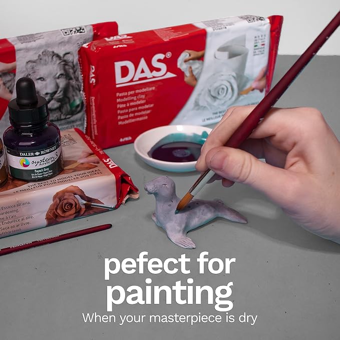 DAS Air-Hardening Modeling Clay, Terra Cotta Color, 1.1 Pound - Image 5