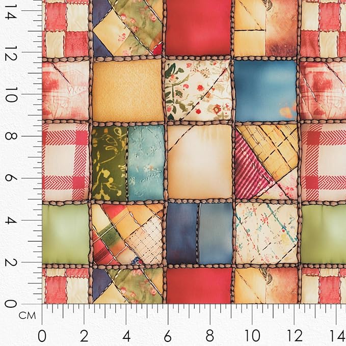 Patchwork Globe Cotton Fabric Panel – 6 Designs + Bonus Sheet 29.5×19.6 inch - Image 8