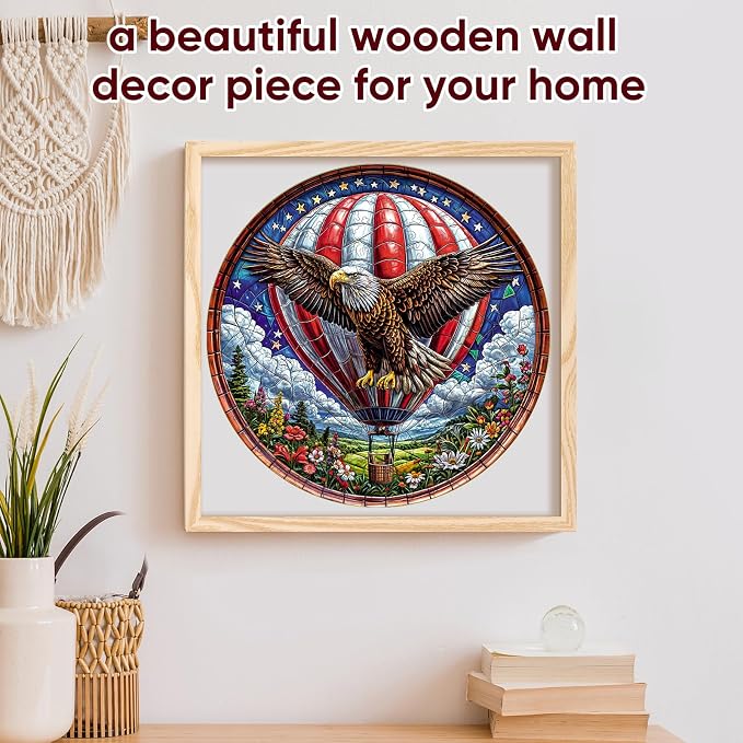 Reouinty Flower Eagle Wooden Puzzle - Image 6