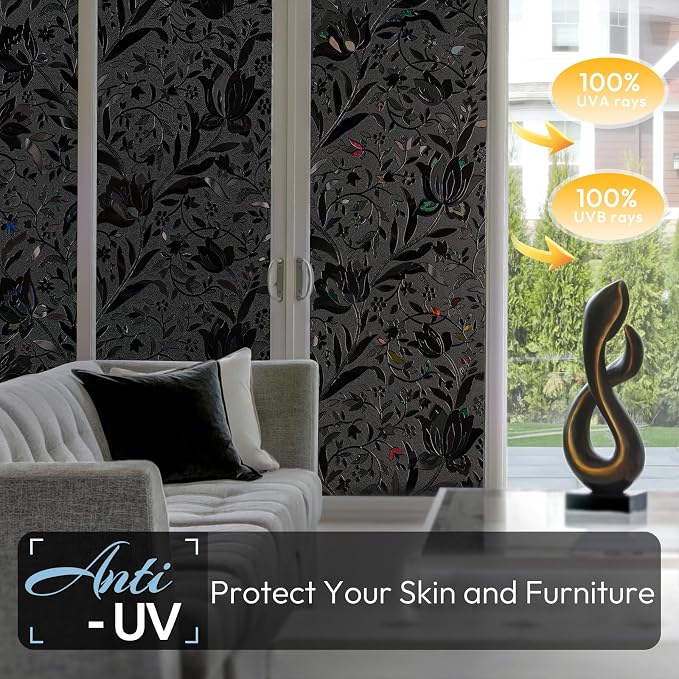 rabbitgoo Total Blackout Window Film, 35.4" x 118.1" | Sun Blocking Light - Image 3