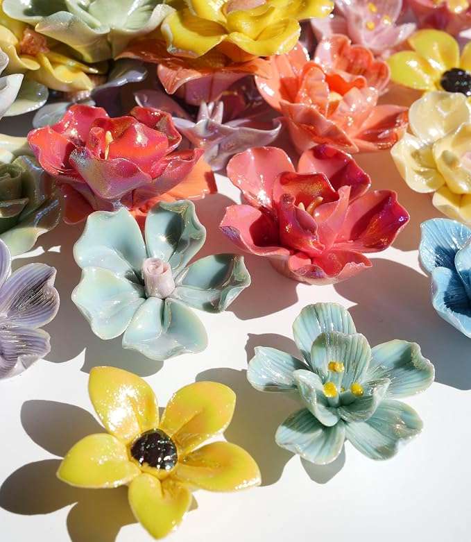 Lanyani Ceramic Flower Mosaic Tiles - Image 3