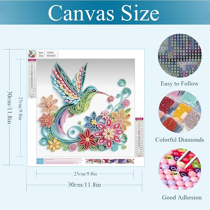 Gemozaic Hummingbird Diamond Art Kits - Image 2