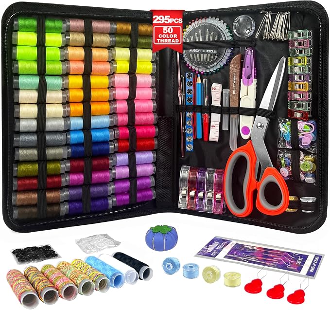 HYHJMISTY Sewing Kit for Adults, 50 Color Sewing Thread Kit, Portable by HYHJMISTY