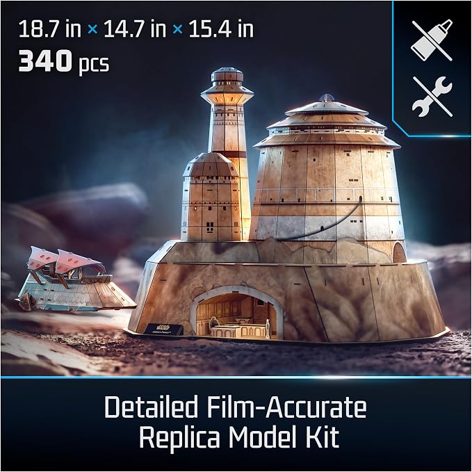 4D Build, Star Wars Jabba’s Palace 3D Model Kit, Star Wars Collectibles & Desk - Image 2