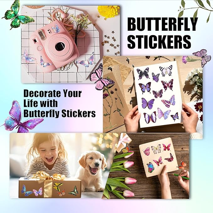 Arme Butterfly Stickers, Flower Stickers - Image 6