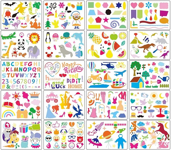 HADDIY Kids Drawing Stencils Set - Image 2