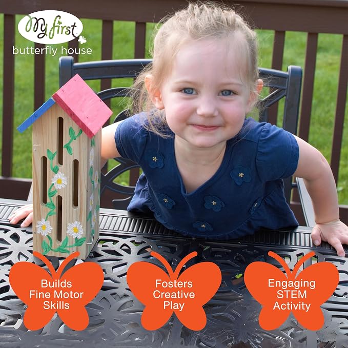 Nature's Way My First Butterfly House DIY Art Craft Kit - Image 6