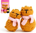 Capybara Crochet Kit for Beginners, 2 Easy Amigurumi Capybaras & Keychains | by Berstuk-CreateArtEverybodyLoves