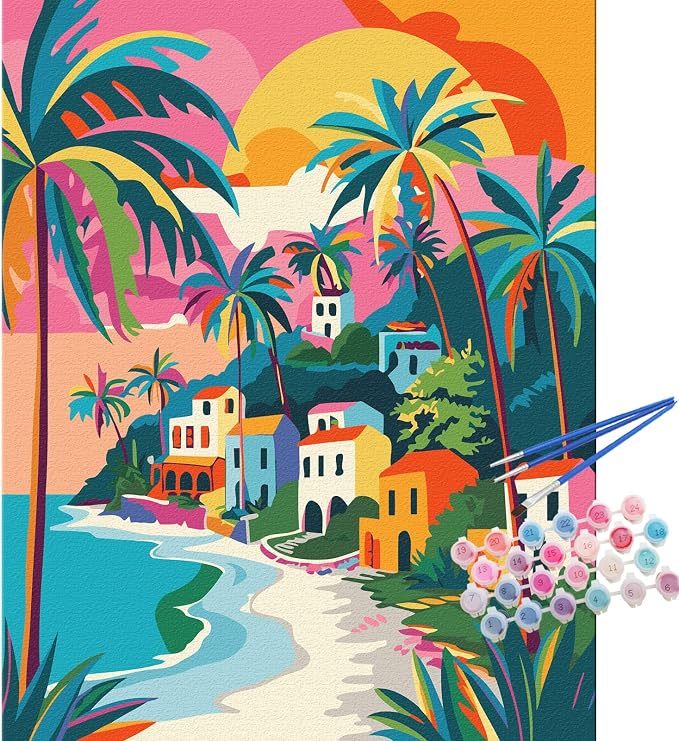 TOCARE Beach Paint by Numbers Kit by TOCAREDirect