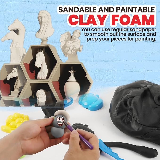 3.3 lbs Moldable Cosplay Foam Clay - Image 6