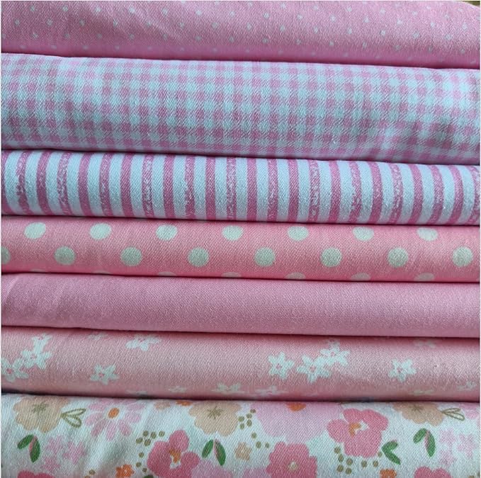 Cotton Fabric DIY Making Supplies Quilting Patchwork Fabric Fat Quarter Bundles by Antetek