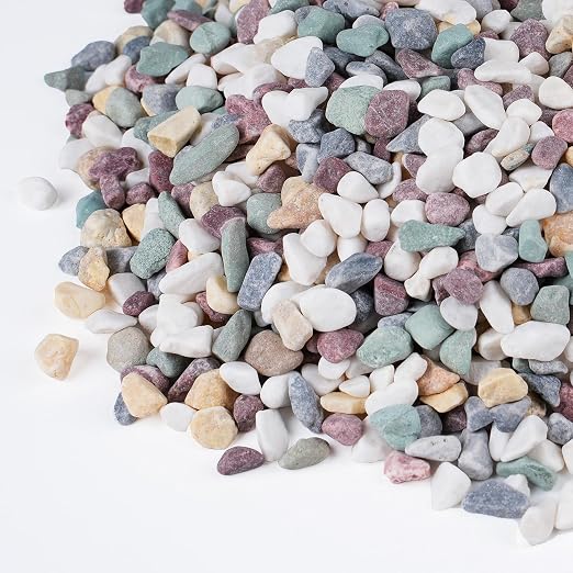 Pulovin 5 lbs Pea Gravel for Plants, Fish Tank, 3/8 inch Decorative Pebbles for by GardenSteward