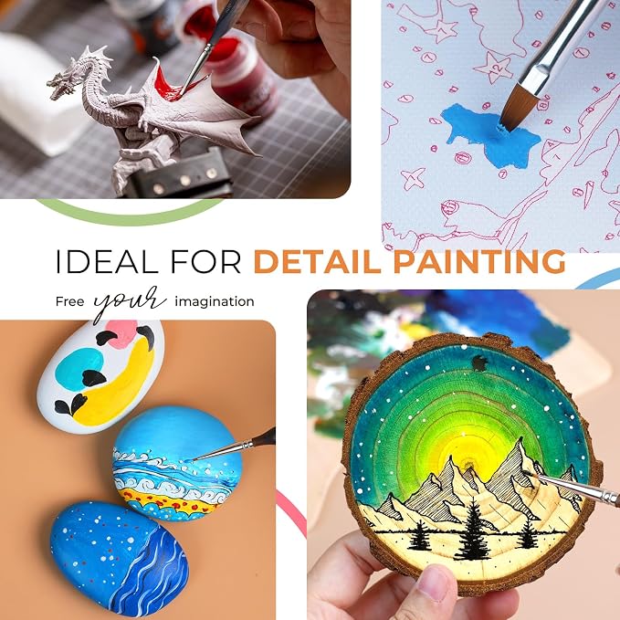 Nicpro Miniature Paint Brushes - Image 7