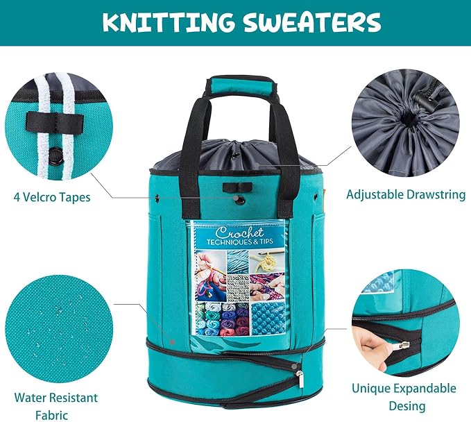 MYBAGZING Expandable Crochet Organizer - Image 5