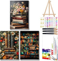 Mandun 3 Pack Paint by Numbers for Adult, Book Paint by Numbers Kit for Adults by MANDUN