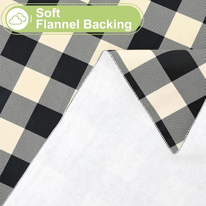 Smiry Rectangle Table Cloth, Waterproof Vinyl Tablecloths - Image 4