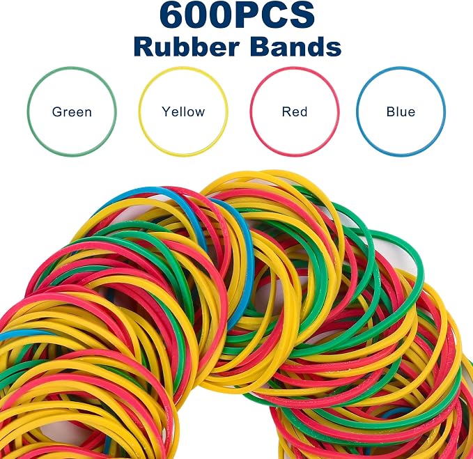 LotFancy Rubber Bands, Tie Dye - Image 4