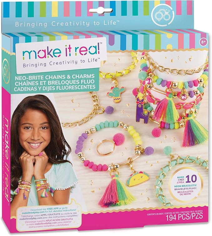 Make It Real: Neo-Brite Chains & Charms Kit by MakeItReal