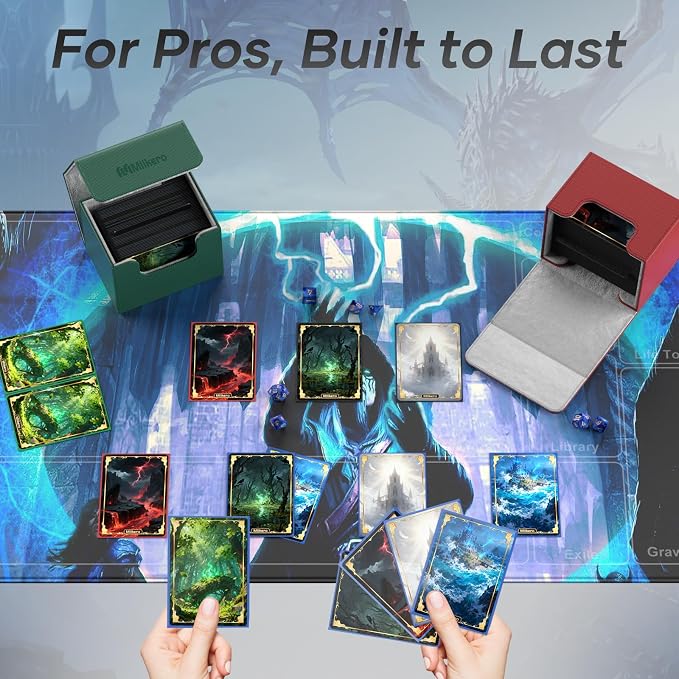 Mlikero Card Deck Box, Commander Deck Box Holds 100+ Double-Sleeved Cards - Image 6