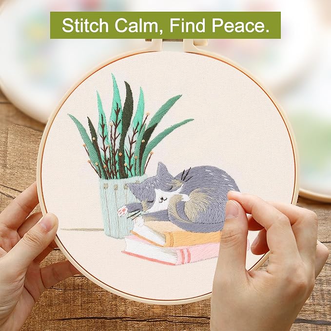Santune 3 Pack Embroidery Kit for Beginners - Image 5