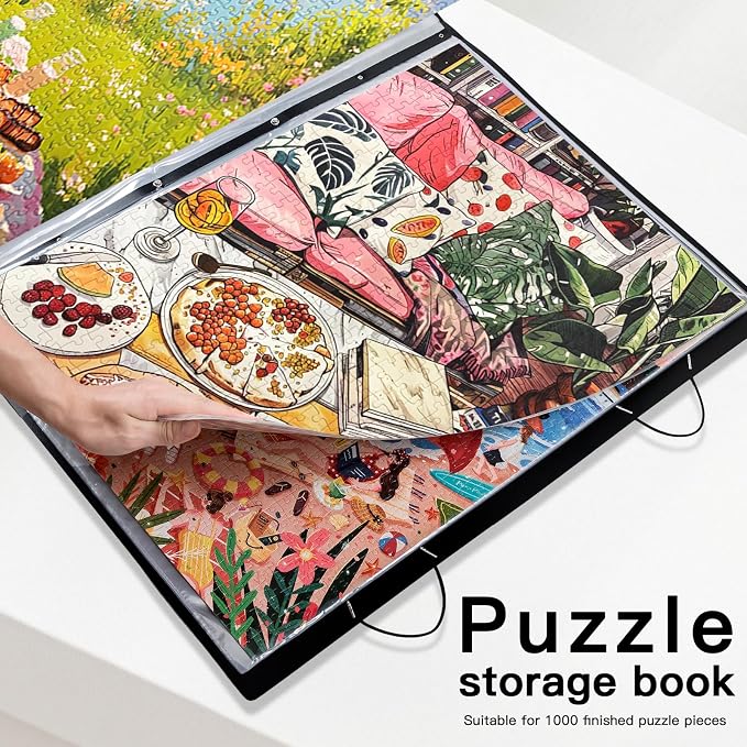Puzzle Storage Folder Keeper Case, Portable Puzzles Organizer Accessory - Image 4