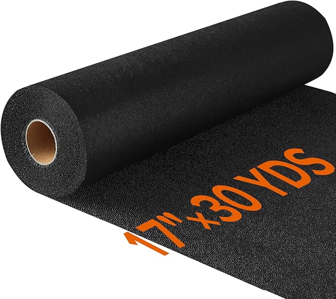 ZOMONETI Light Weight 17in x 30yd Black Iron On Non-Woven Fusible Interfacing by ZOMONETI