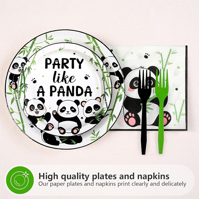 96 Pcs Panda Birthday Party Decorations - Image 3