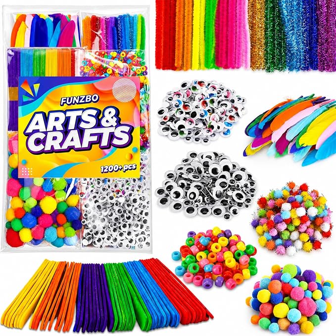 FUNZBO 1200pcs+ Craft Kits by FunzBo