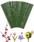 100 PCS 26 Gauge Green Floral Wire Stems by FIVEIZERO