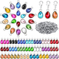 Inbagi 160 Pcs Crystal Birthstone Charms Beads Pendants and Lobster Claw Clasp by Inbagi