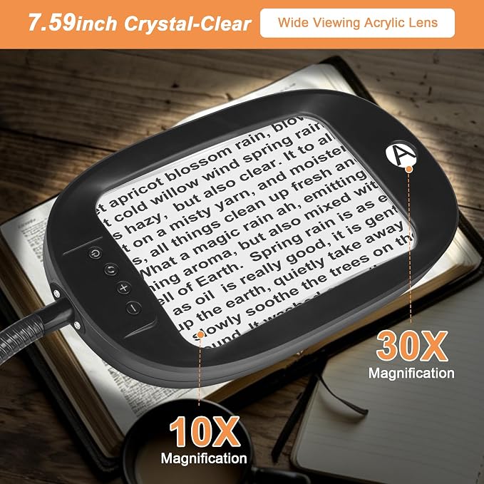 30X/10X Floor Magnifying Glass - Image 3