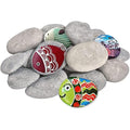 DALTACK 10 Pcs Large Rocks for Painting, Natural River Rocks, Flat River Rocks by DALTACK