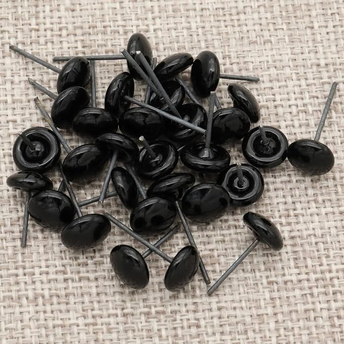 140Pcs Needle Felting Eyes 6-10mm mini Glass Black - Image 7
