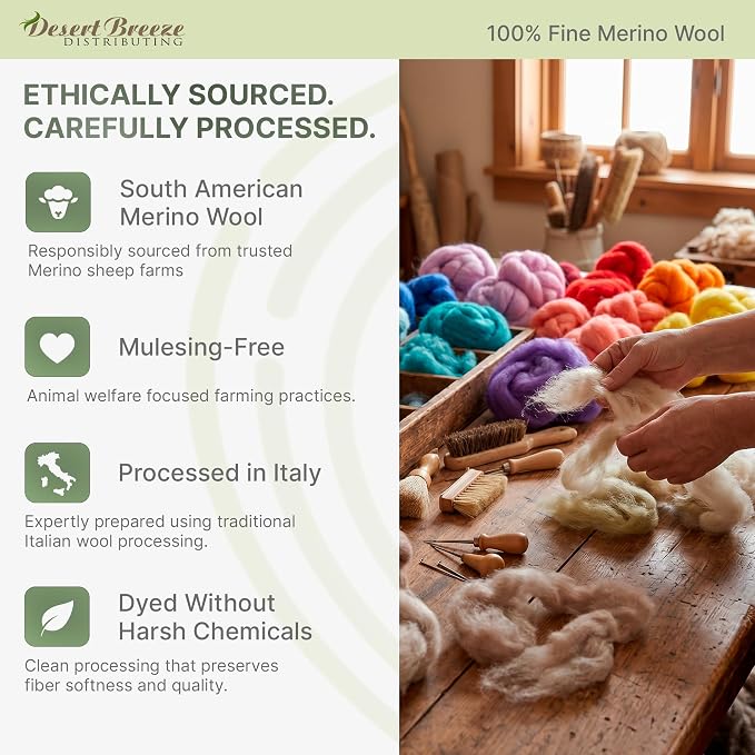 100% Natural Merino Wool Roving - Image 5