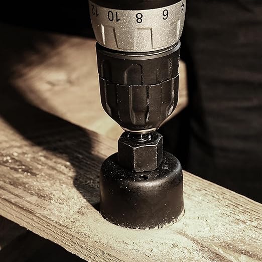 Hole Saw Set with 3/4" to 5"(19mm-127mm) 19PCS Hole Saw Kit for Soft Wood, Plastic, PVC Board, Including Saw Blades, Mandrels, Installation Plate, Drill Bits, Hex Key with Storage Case