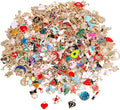 SANNIX 350Pcs Bracelet Charms Jewelry Making Charms Assorted Gold Plated Enamel by SANNIX