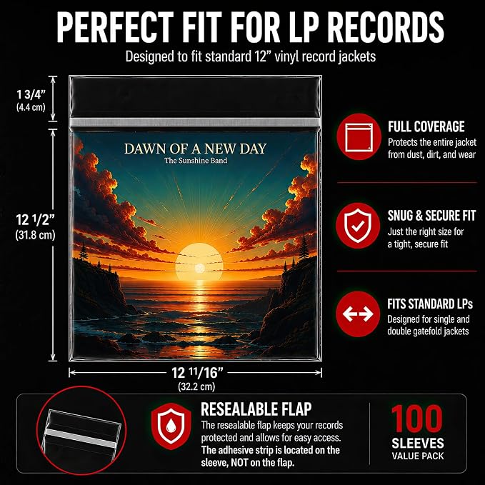 Resealable Record Outer Sleeves - Image 2