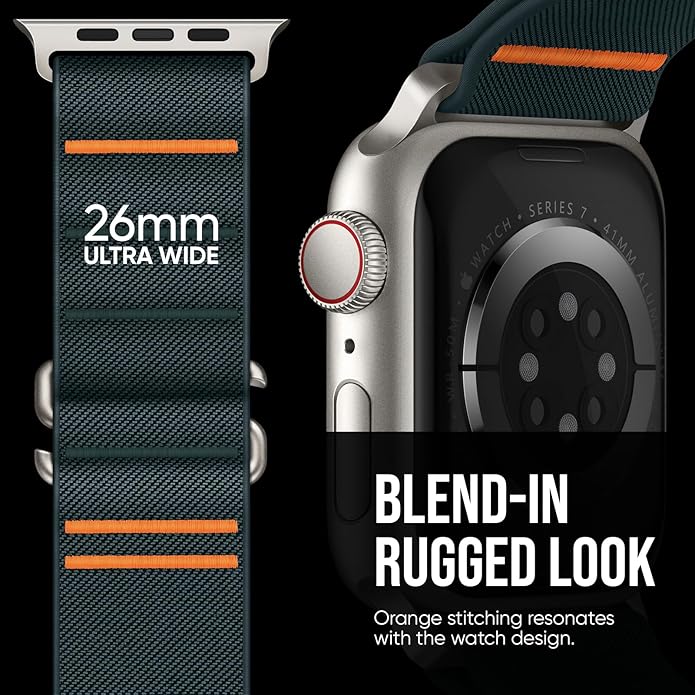 Suitisbest Sport Bands Compatible with Apple Watch Ultra Band 49mm 46mm 45mm 44mm 42mm 38mm 40mm 41mm Men Women, Stretchy Nylon Sport Loop Strap with S-Hook for iWatch Series 10 Ultra SE 9 8 7 6 5 4 3