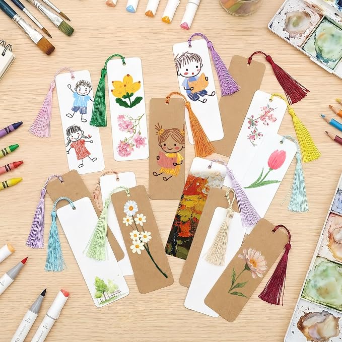 MXCOIRTP 120 Pcs Blank Bookmarks - Image 6