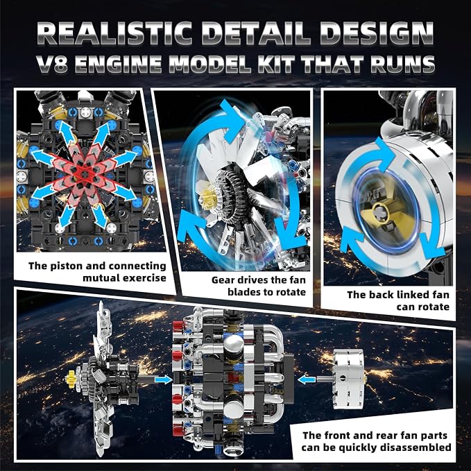Turbojet Engine Building Set, Aircraft Engine Model kit that Run, Build Your - Image 5