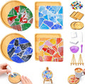 GHAHILI 4 Sets DIY Mosaic Kits for Adults Glass Mosaic Tiles for Crafts by Unknown